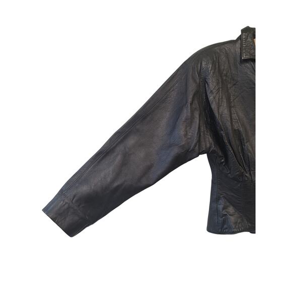 Authentic Vintage Black Leather Jacket - Picture 4 of 14